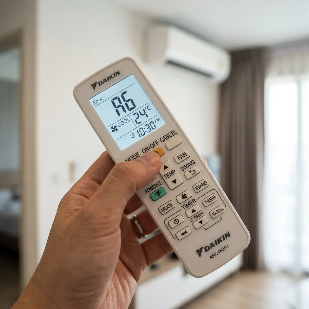 Hướng dẫn cách tự kiểm tra lỗi A6 bằng điều khiển (Remote)